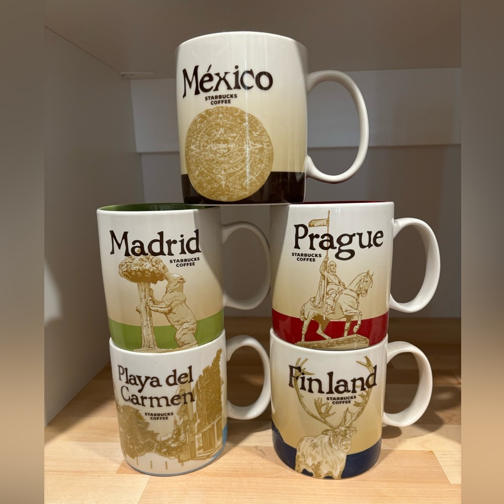 Starbucks global icons- Finland SOLD,Madrid, Mexico, Playa Del Carmen and Prague